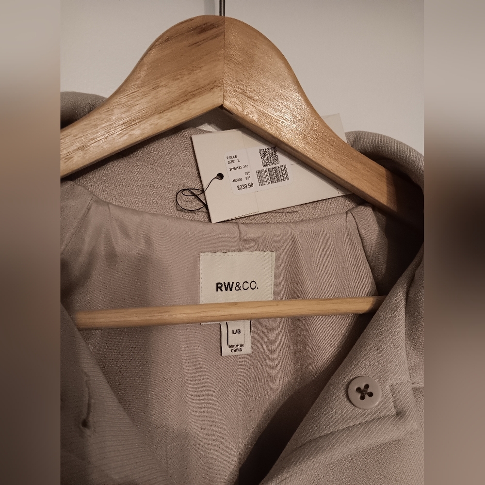 RW&CO. Classic Beige Coat - Picture 5 of 5